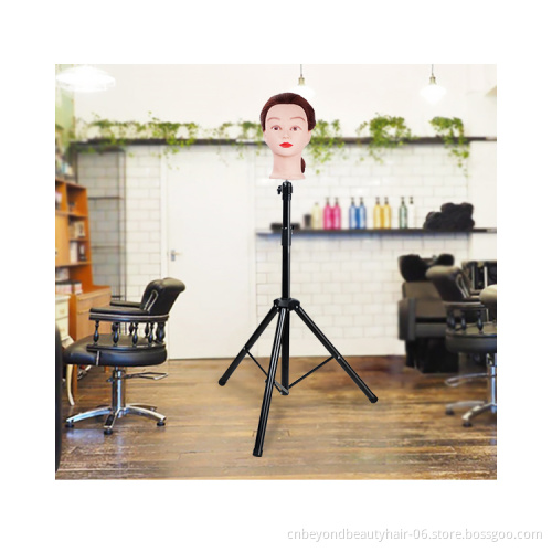 Mannequin Stand Adjustable Hair Metal Wig Tripod Stand for Canvas Wig Head Stand free Carry Bag
